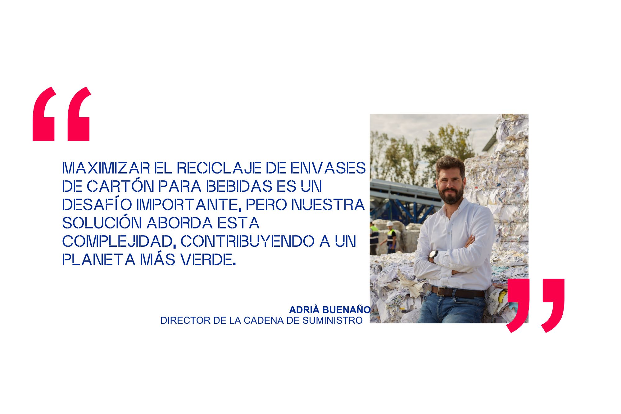 proyecto de sostenibilidad con materiales plásticos reciclados en Alier.